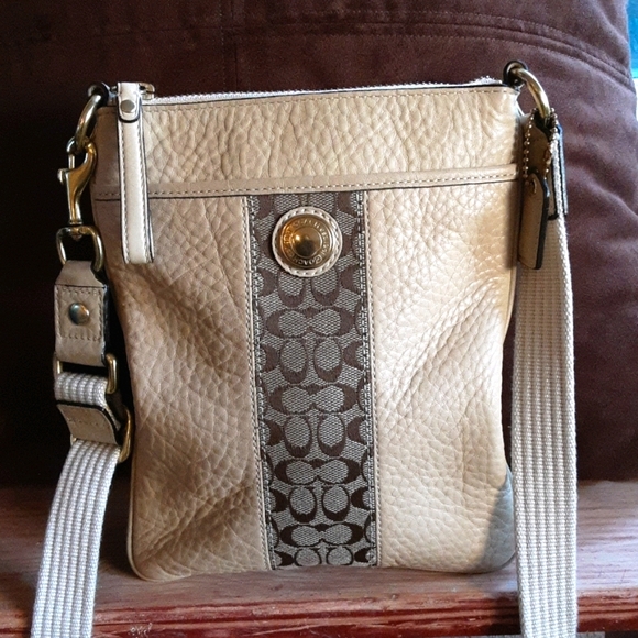 Coach Bags Coach Cream Crossbody Bag Poshmark